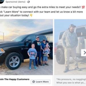 Automotive Digital Marketing Facebook & Instagram Ads 2