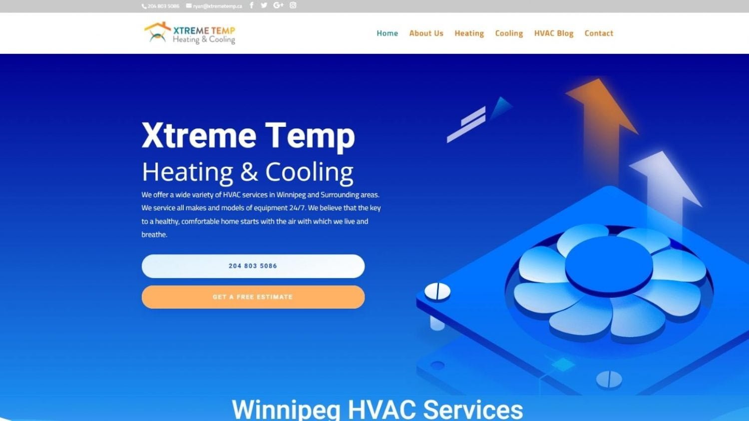 HVAC Services Web Development Case Study