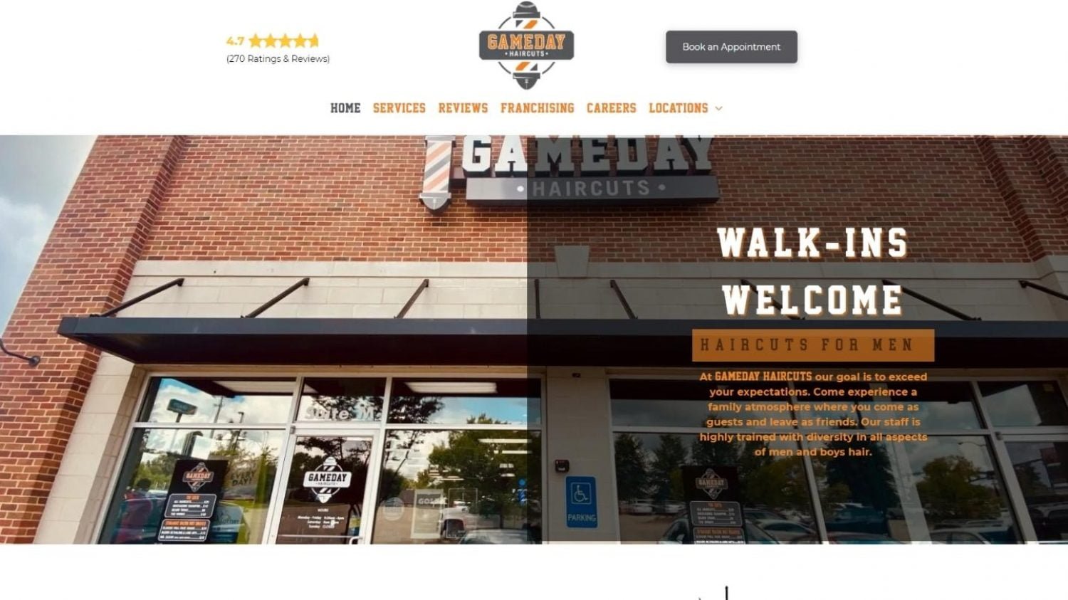 Haircuters Website Creation