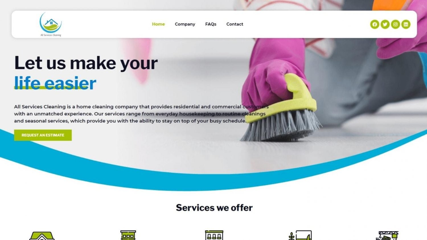 Home Cleaning Company Web Development