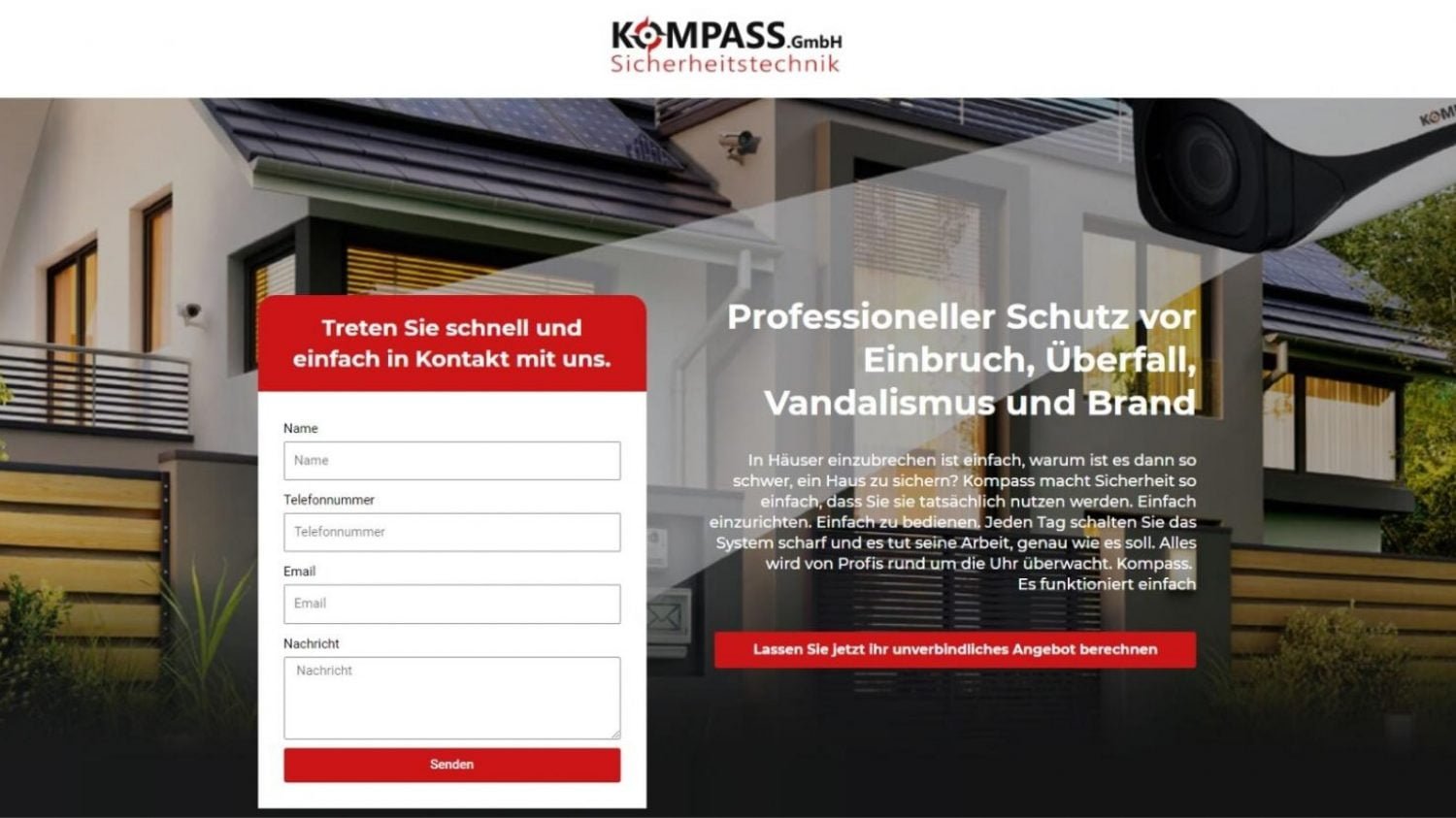 Professional Protection Against Break-ins Website Creation