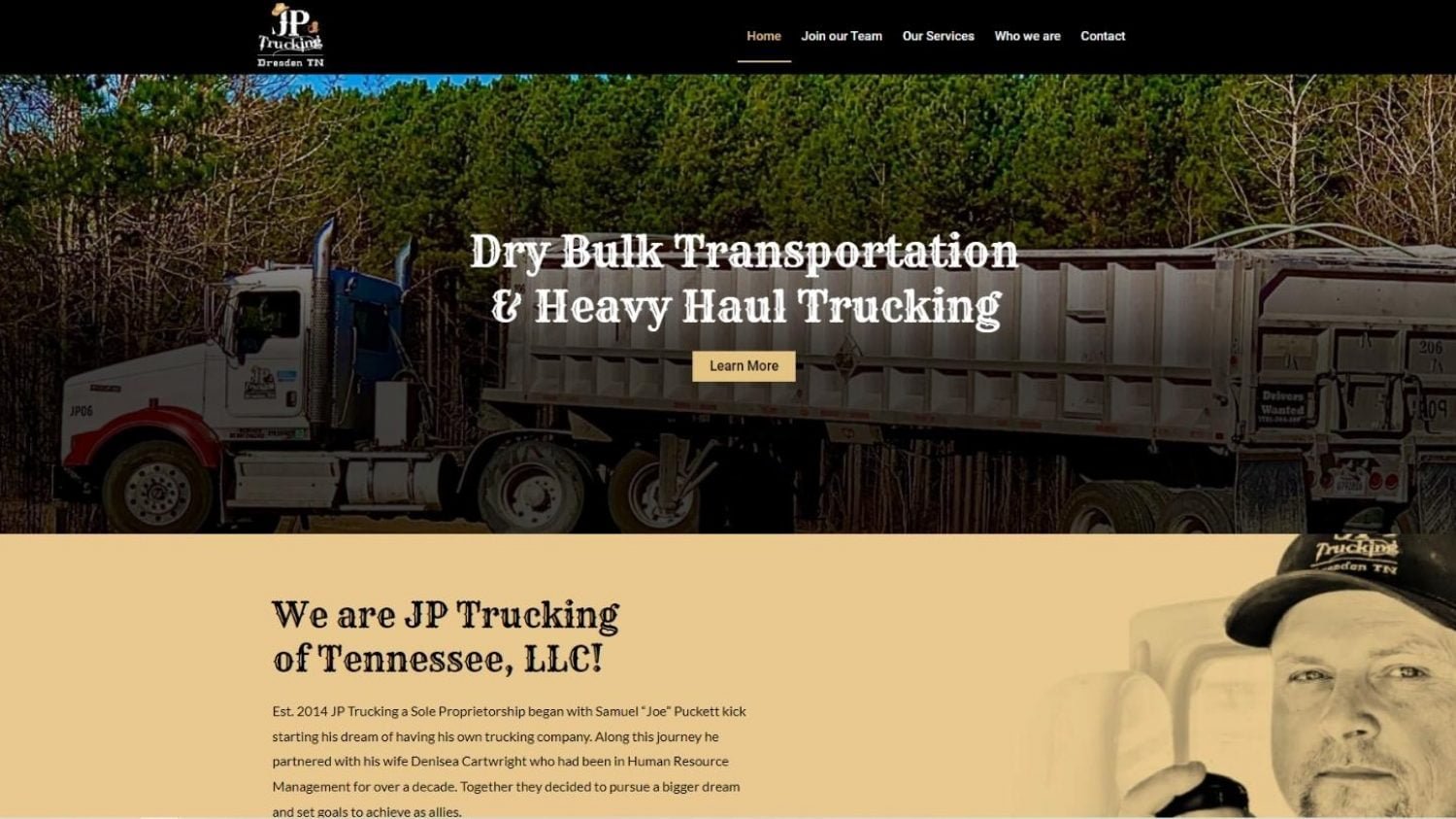Transportation Business Website Creation